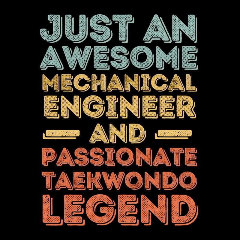 Mechanical Engineer Taekwondo retro