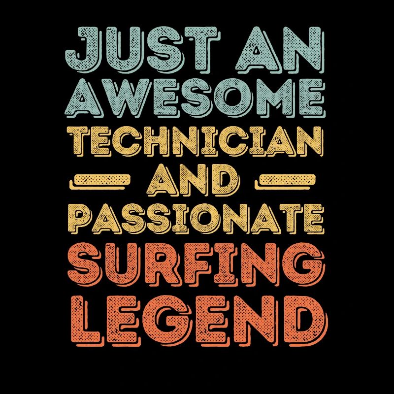 Technician Surfing retro