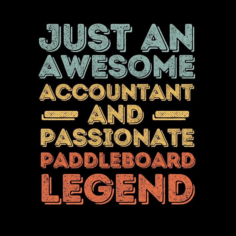 Comptable Paddleboard rétro