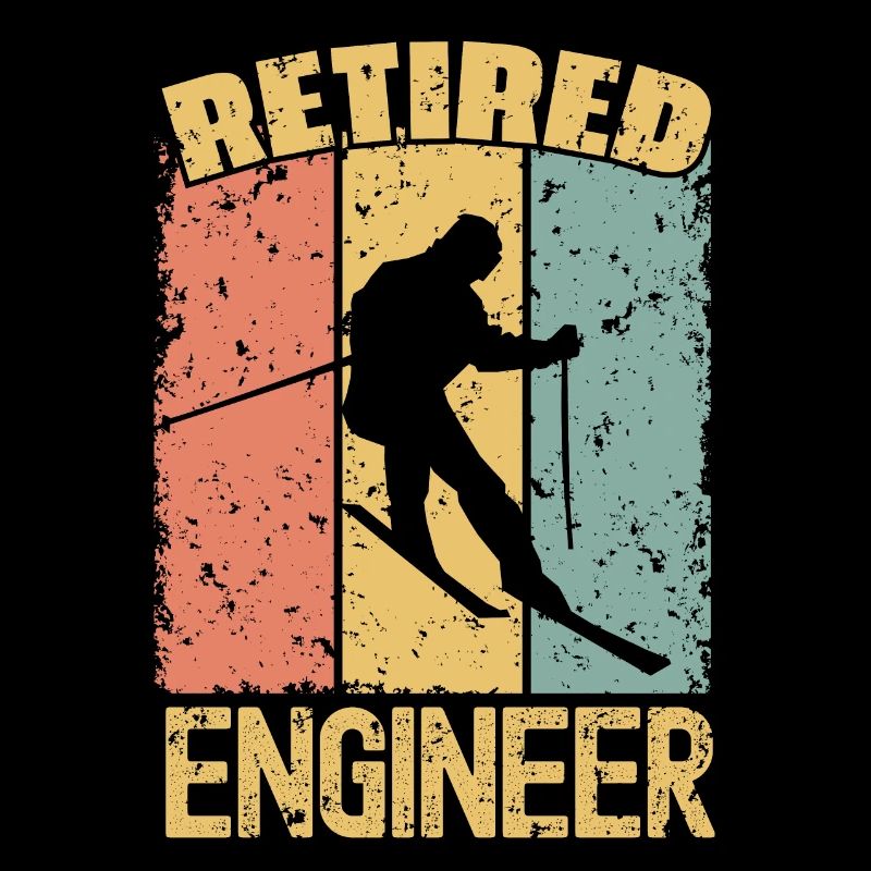 Skiing retired engineer