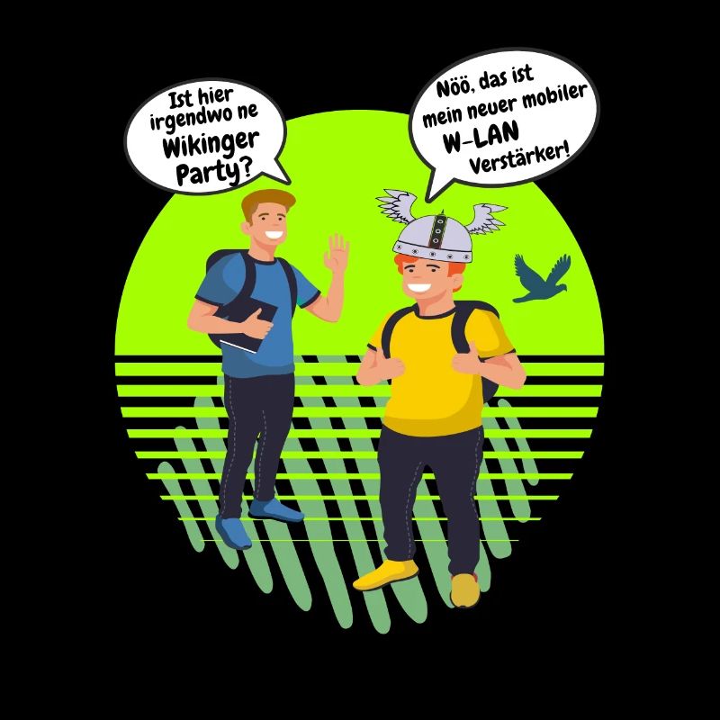 Wikinger Party oder W-LAN Verstärker Wifi Design