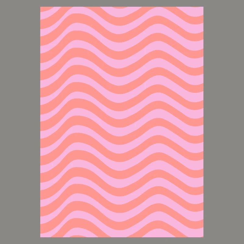 Stripe Wave Pattern - Pink Customizable