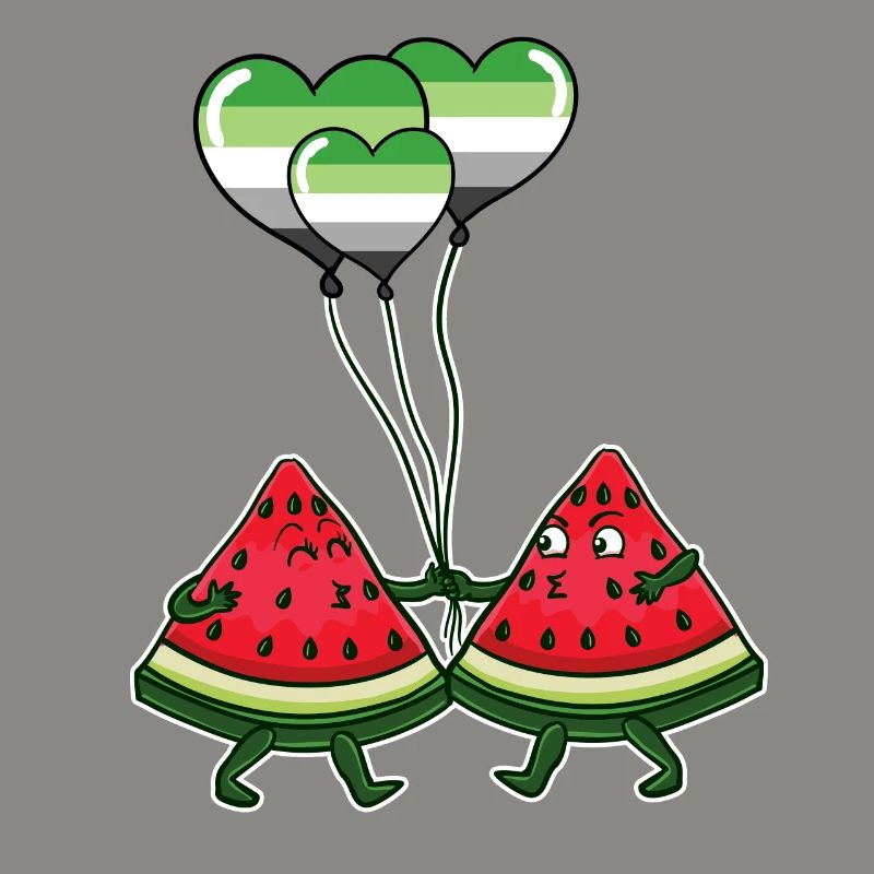 Paire de pastèque Aromantic Pride