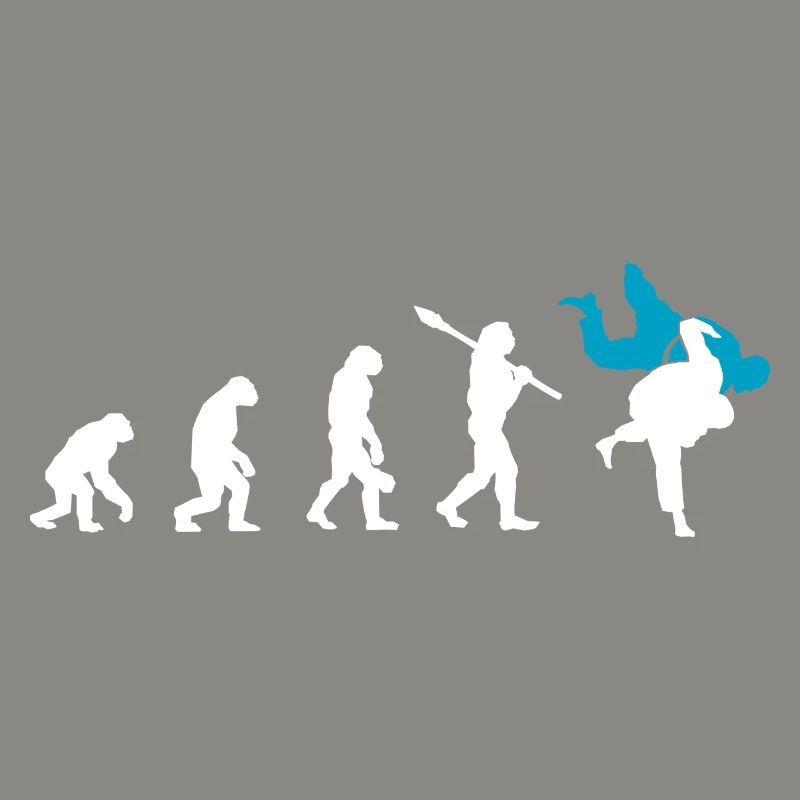 Judo Evolution cool judoka retro gift
