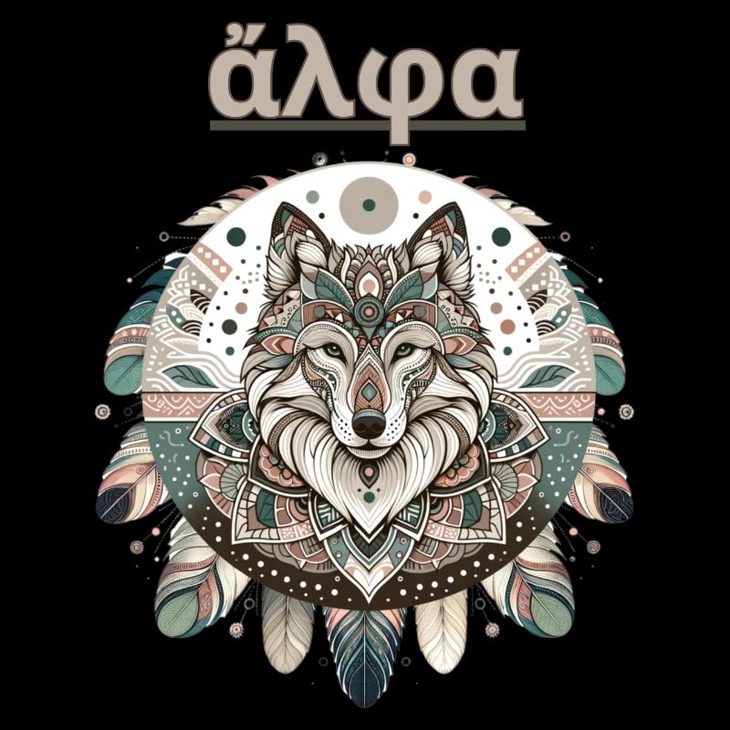 Alpha Wolve - Conception de mandala bohème