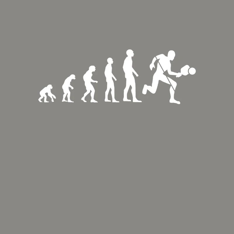 Evolution padel man humor padelist geschenkidee