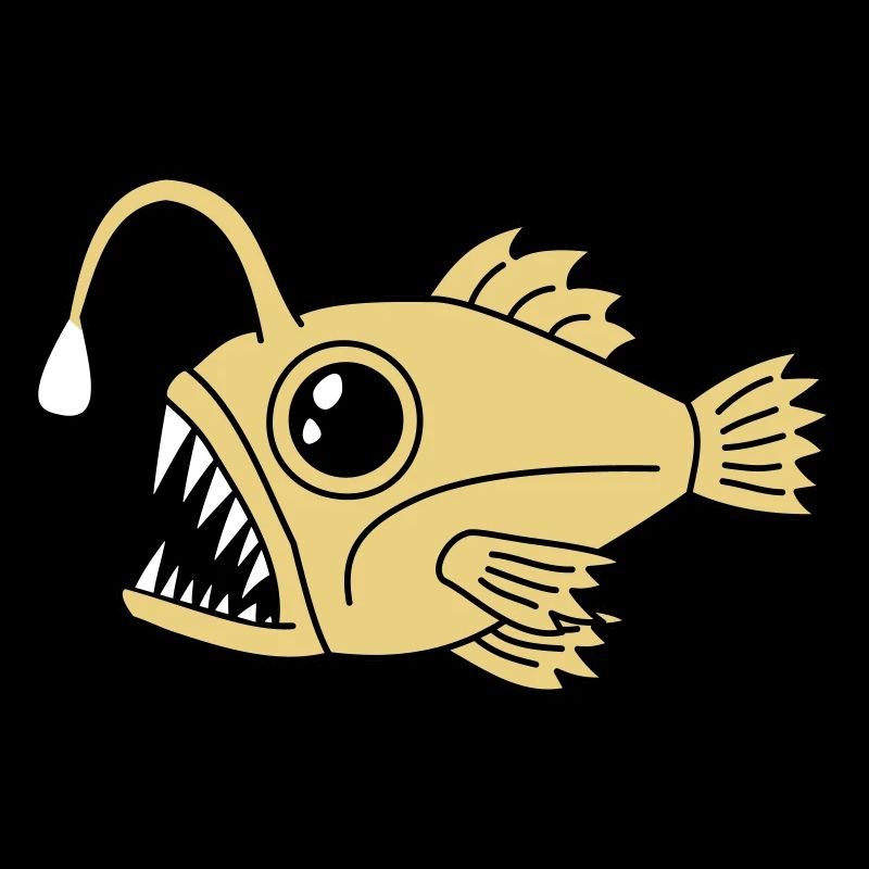 Lanternfish Deep Sea Frogfish Predatory Fish Graphic