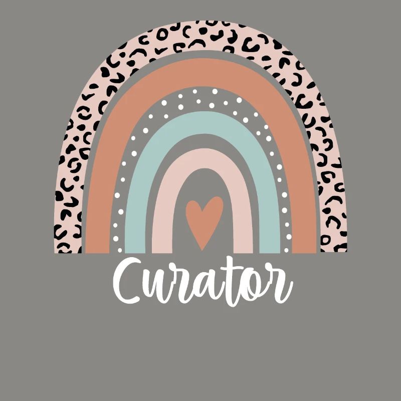 Curator Rainbow Leopard Funny Curator Appreciation