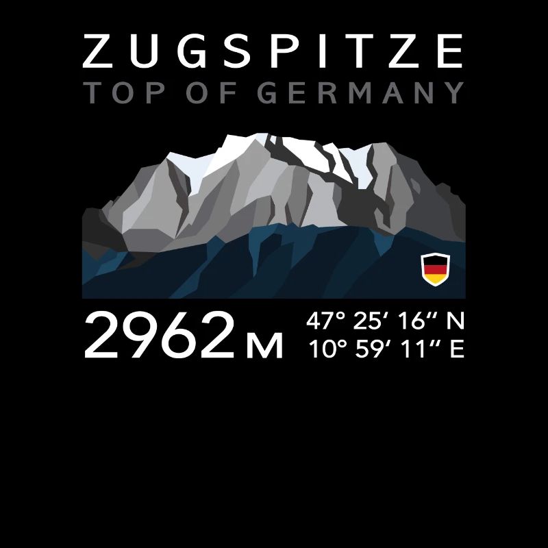 Zugspitze Garmisch Partenkirchen Bavaria Low Poly