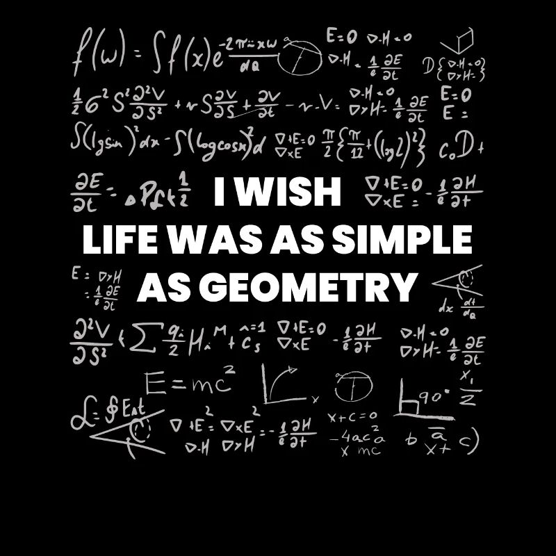 Wish Life Would Be Simple As Geometry