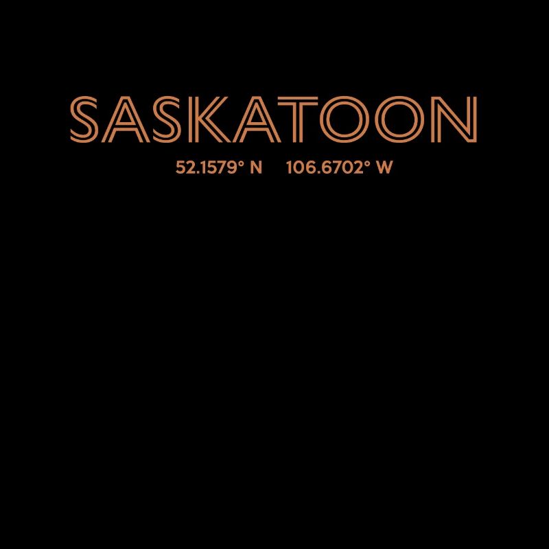 Canada City Coordinates - Saskatoon
