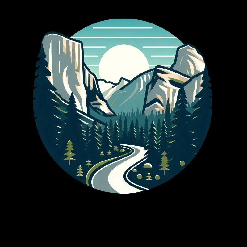 Landscape, Mountains, Forests, Sun