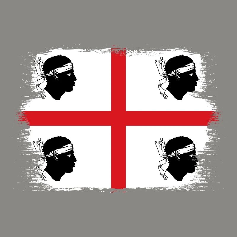 Drapeau de la Sardaigne Drapeau sarde Drapeau de la Sardaigne
