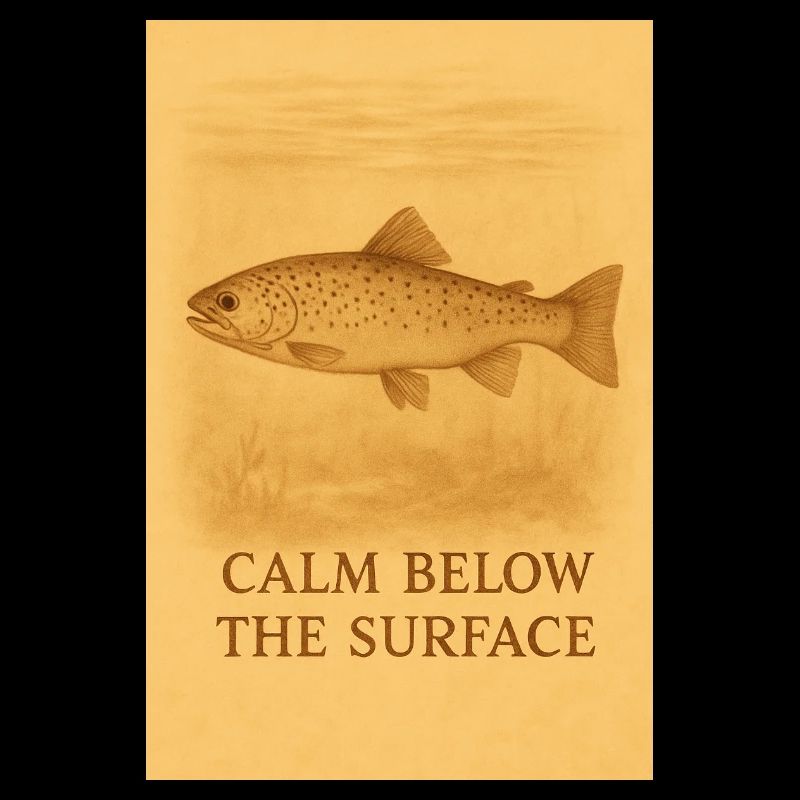 Calm Below the Surface Trout Print
