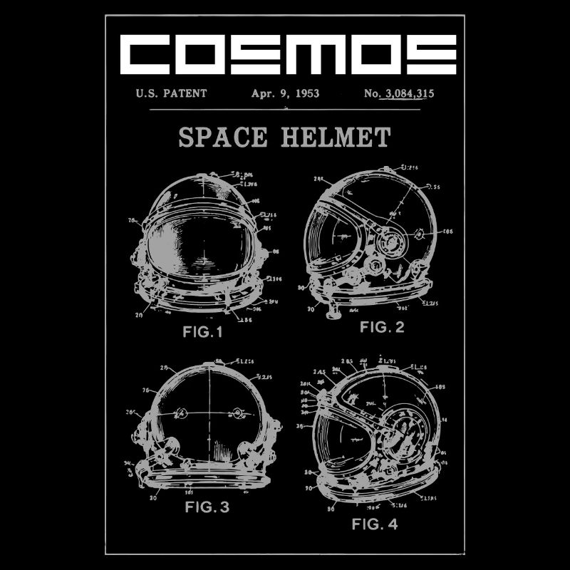 Brevet du plan de casque spatial