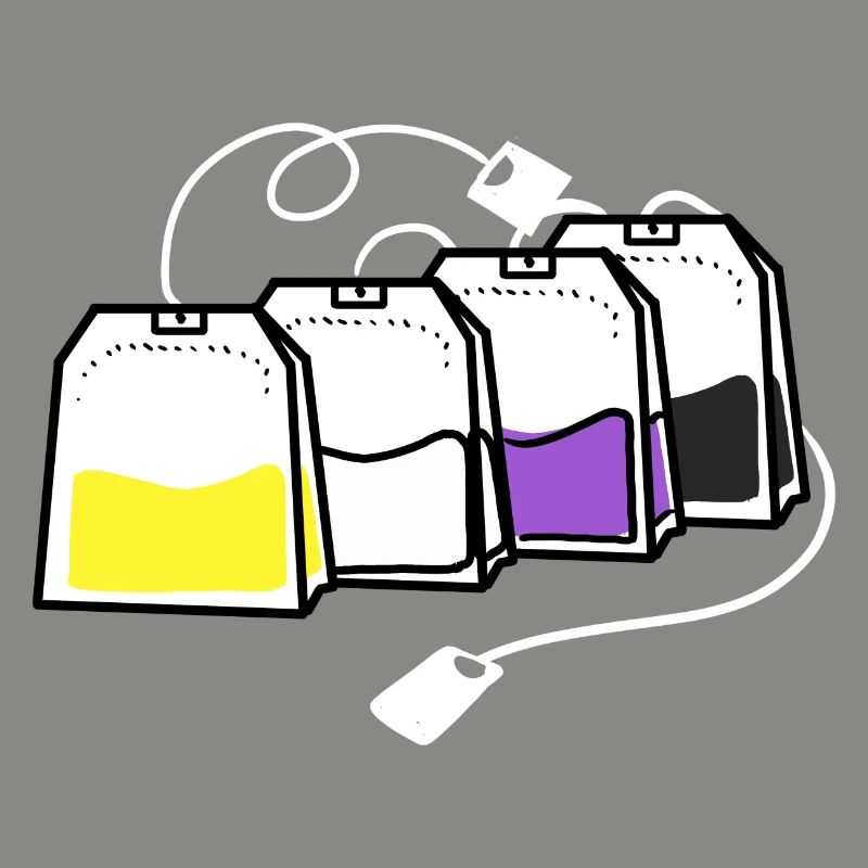 Nonbinary Pride Teebeutel Nonbinary Pride