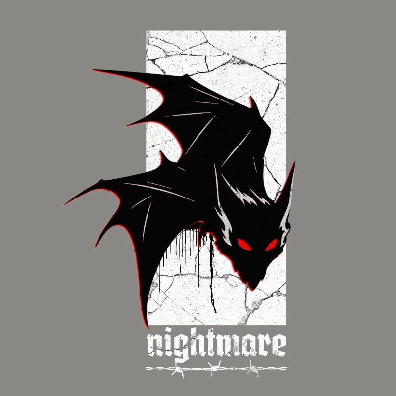 Nightmare Bat – Gothic Horror Vampire Creature Art
