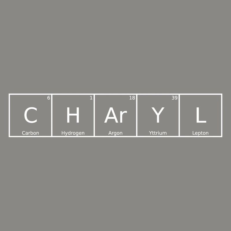 Charyl Name First Name Chemistry Periodic Table Elements