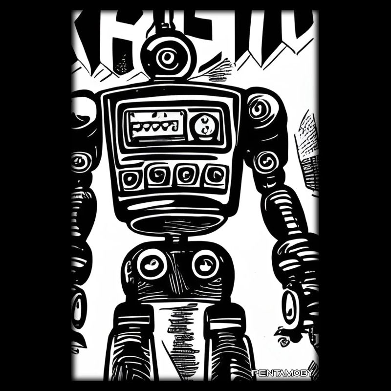 Robot Comic Future Cyborg Machine Technology