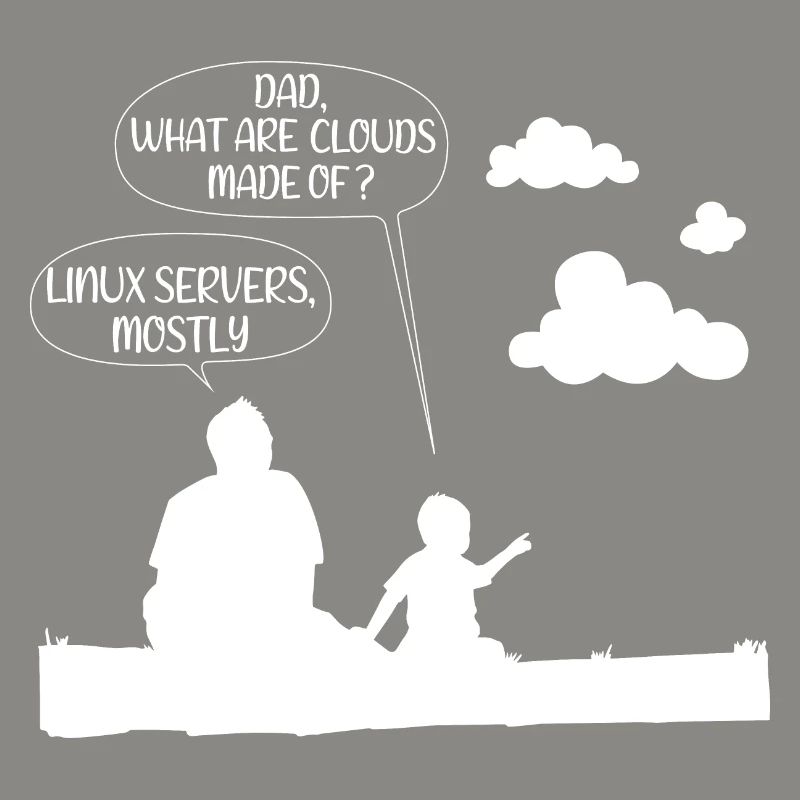 Clouds are mostly made of linux server Geschenk