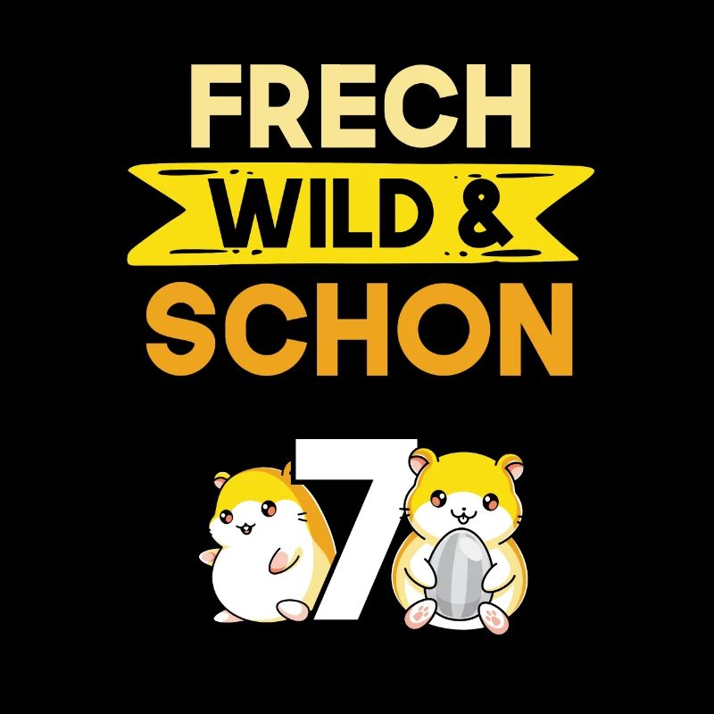 7 Jahre Geburtstag Junge Mädchen Hamster