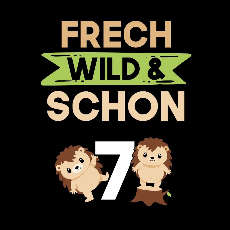 7 Jahre Geburtstag Junge Mädchen Igel