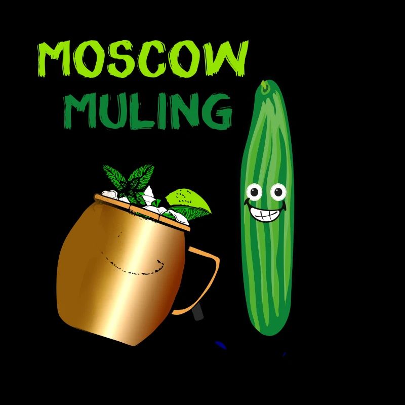 Mule de Moscou,Cocktail,Concombre,Fête,Bande dessinée