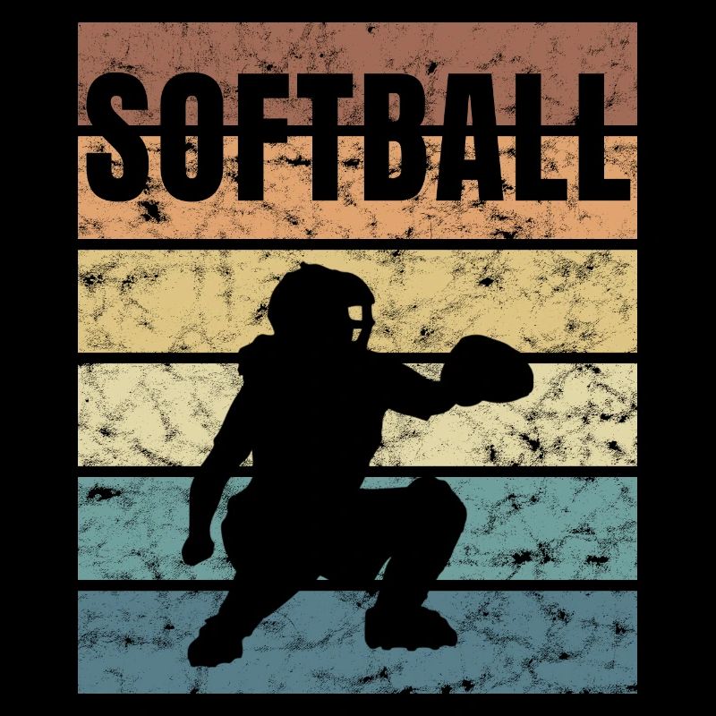 Softball Basepall Schläger Pitcher Catcher
