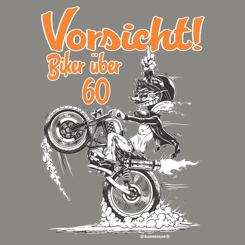 Tees Paradise Biker ueber 60 Biker Geschenk Shirt