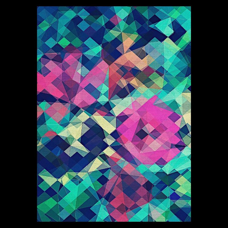 Abstract Rose (Colorful Pattern) Art - Phone Case