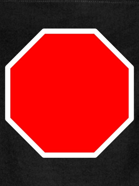 Stopschild Vorlage + DEIN TEXT