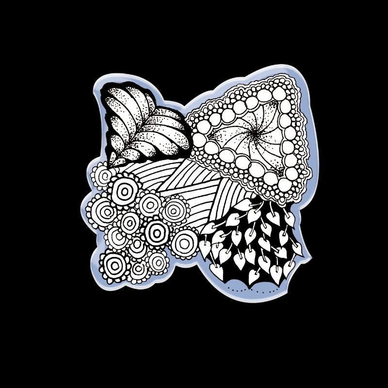 Zentangle flower pattern contest