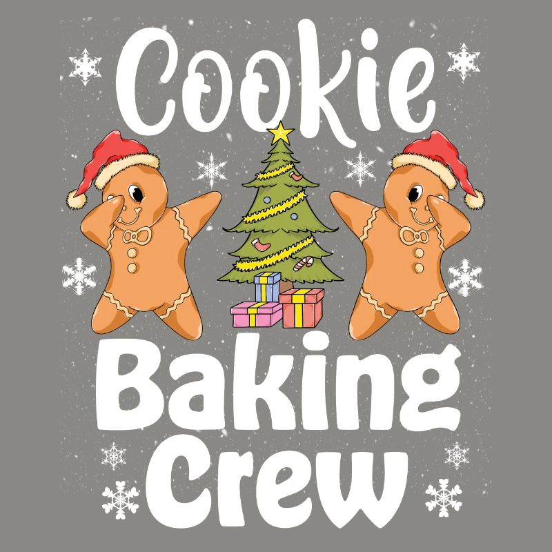 Équipe de cuisson de biscuits de Noël