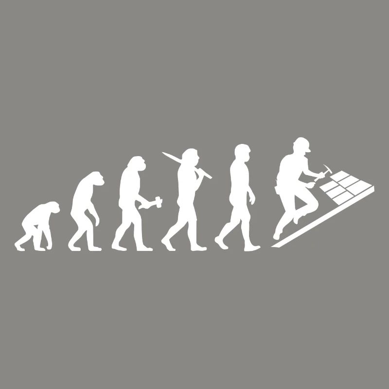 Dachdecker Dachklempner Evolution Geschenk
