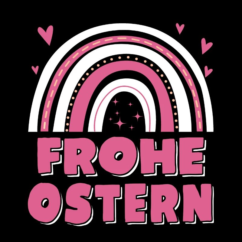 Oster Regenbogen Frohe Ostern