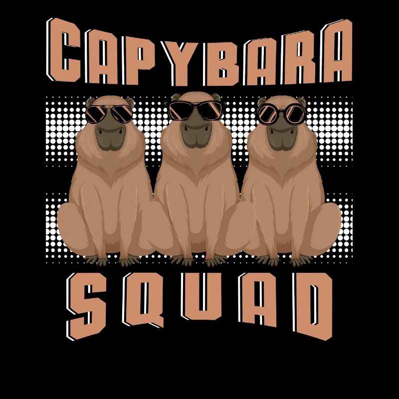 Escouade animale de rongeurs de Capybara