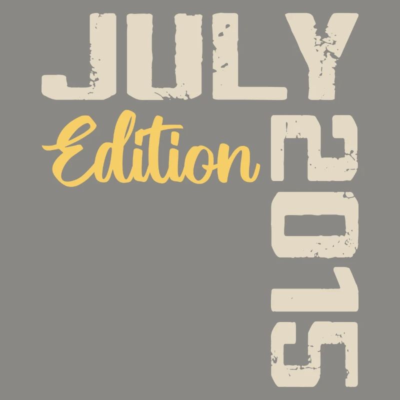 Juli 2015 Geburtstagsshirt Juli 2015