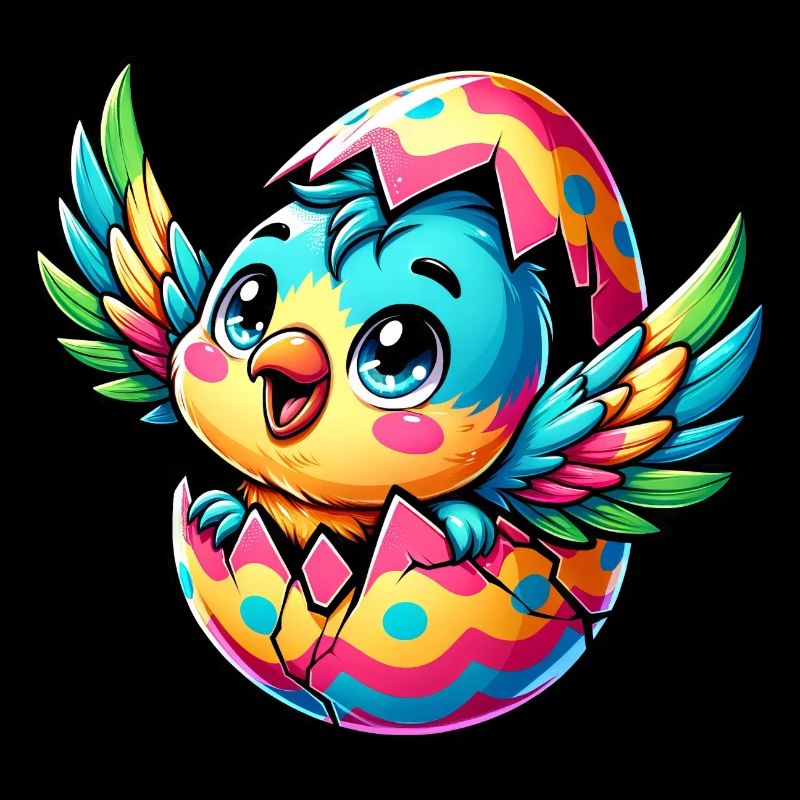 Easter Parrot Hatches from Egg