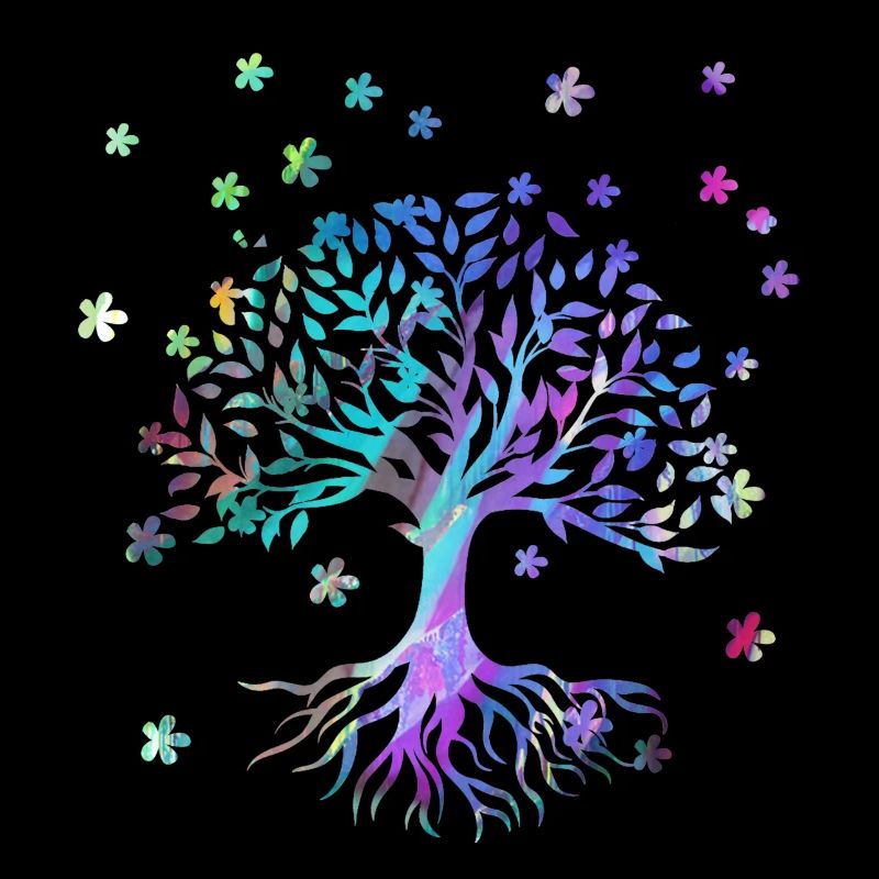 Baum des Lebens ,Lebensbaum,blumen,bunt,graffiti