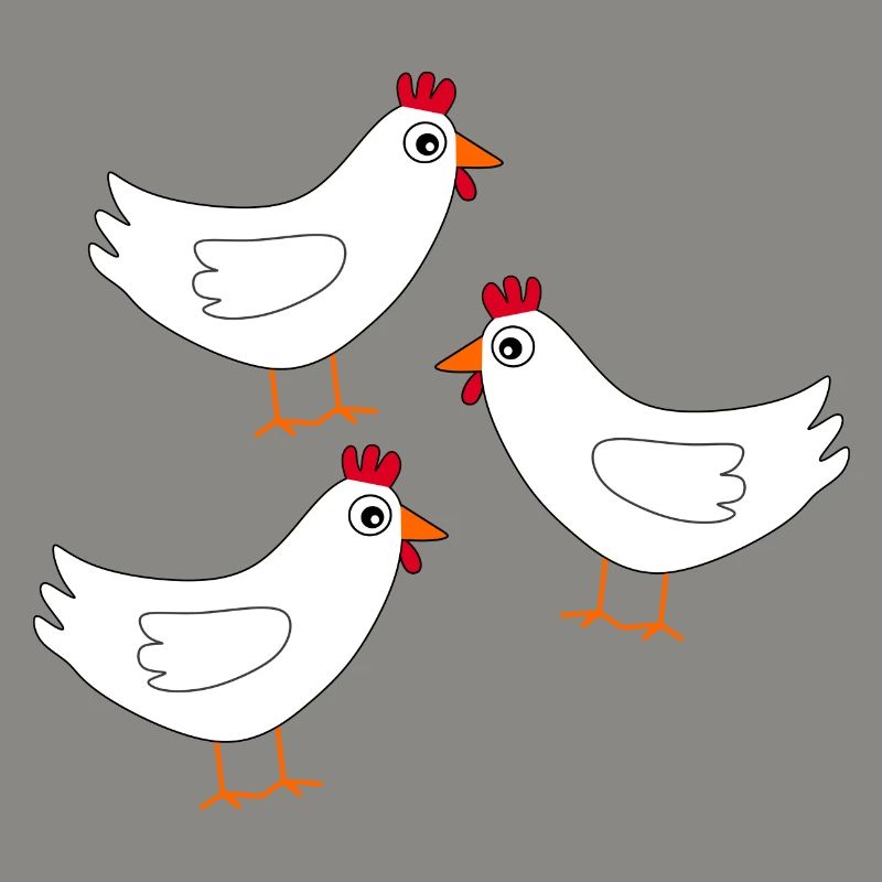 Chicken White White Chickens Hens Easter