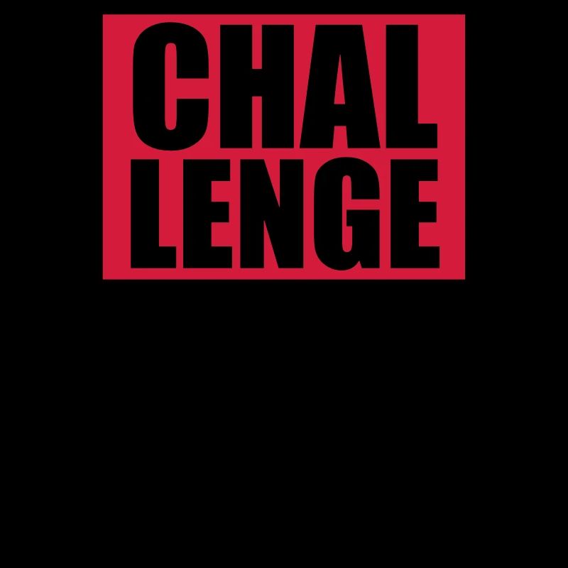 Cool Challenge Accepted Text Design
