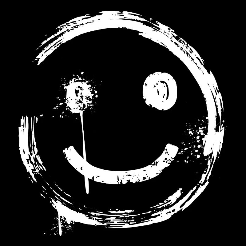 Spray Graffiti Smiley Grunge