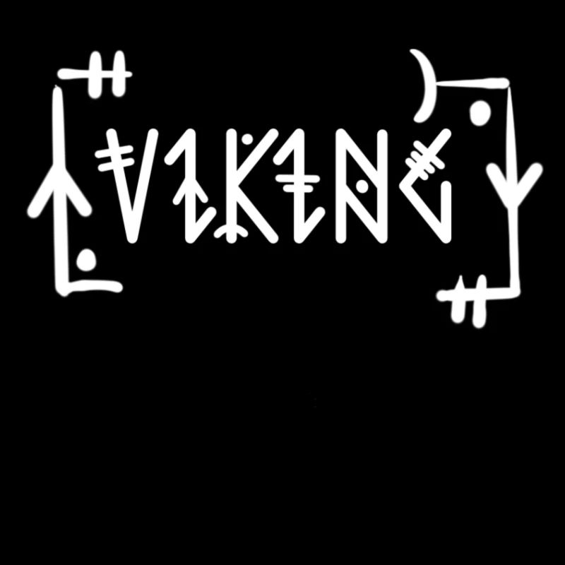 Viking Vikings in Runic Script Nordic