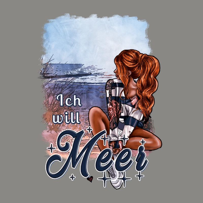 Ich will Meer – maritimes Mädchen Design
