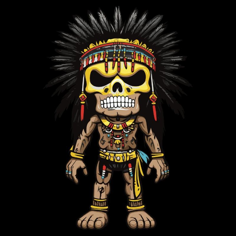 Squelette indien Apache
