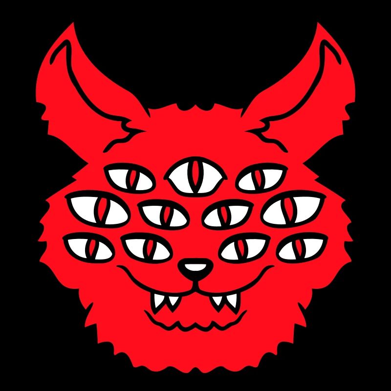Cat Demon Many Eyes Devil Hell Evil Monster