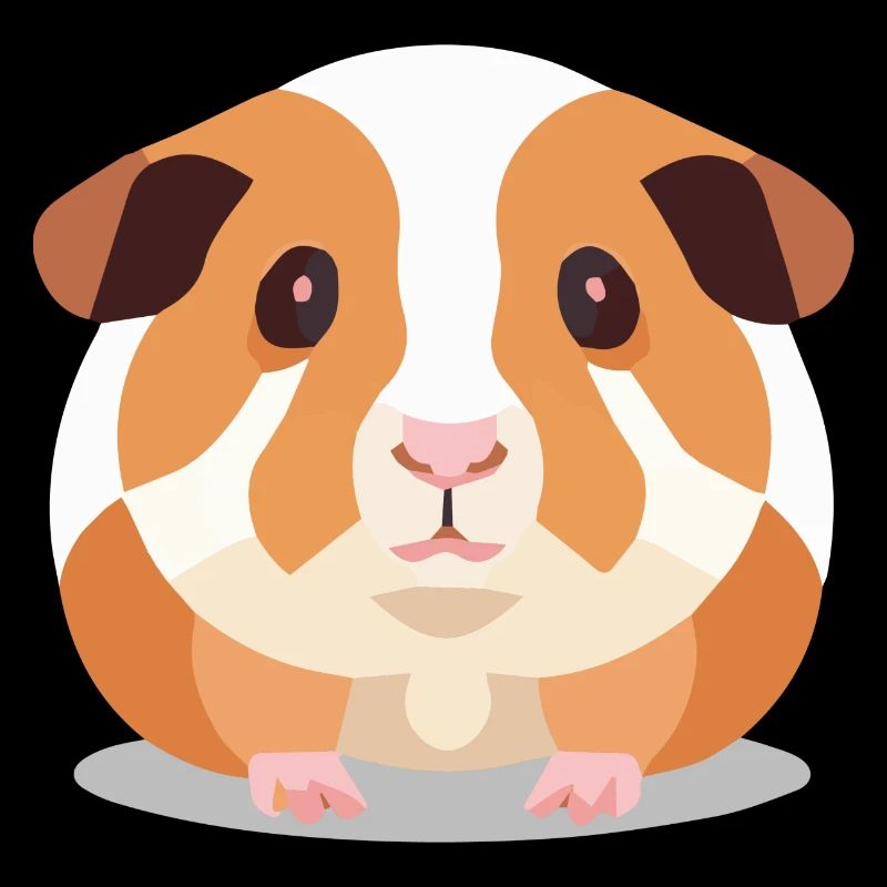 Cochon d’Inde Mignon Marron Blanc