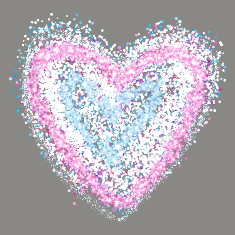 Het hart van glitter