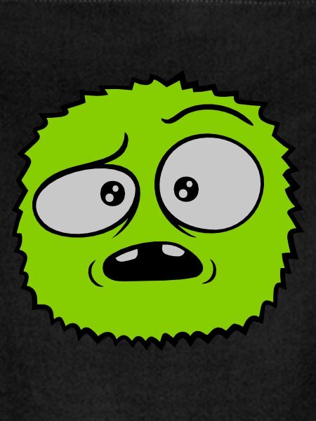 Hairy monster skeptical face