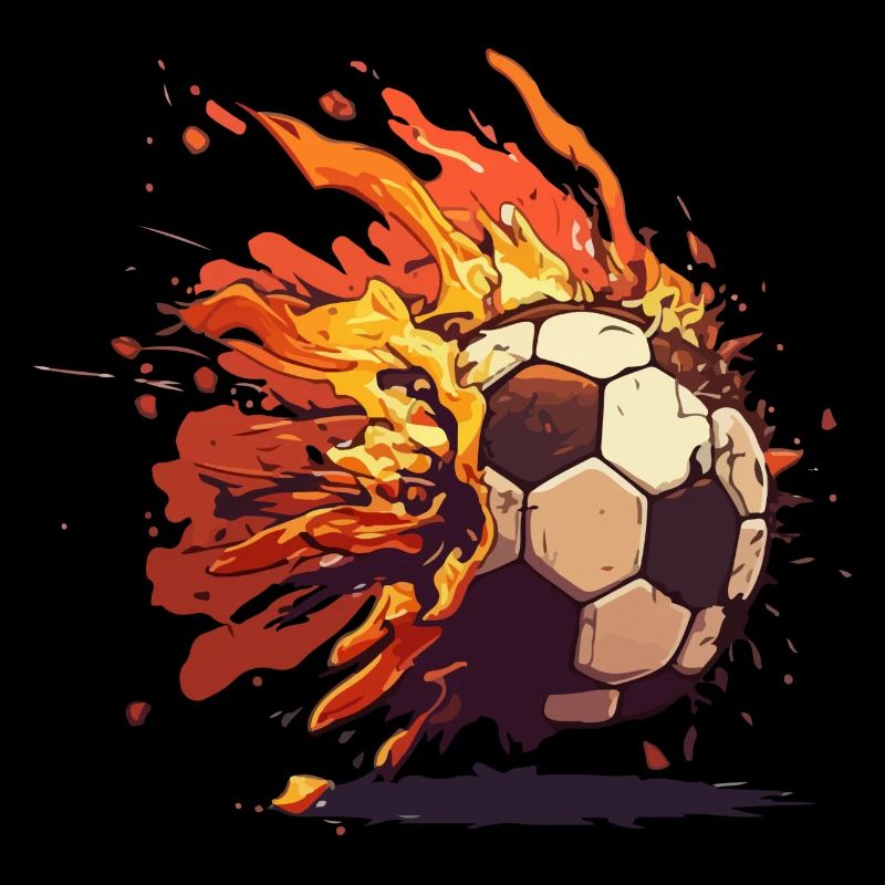 Balloon on fire